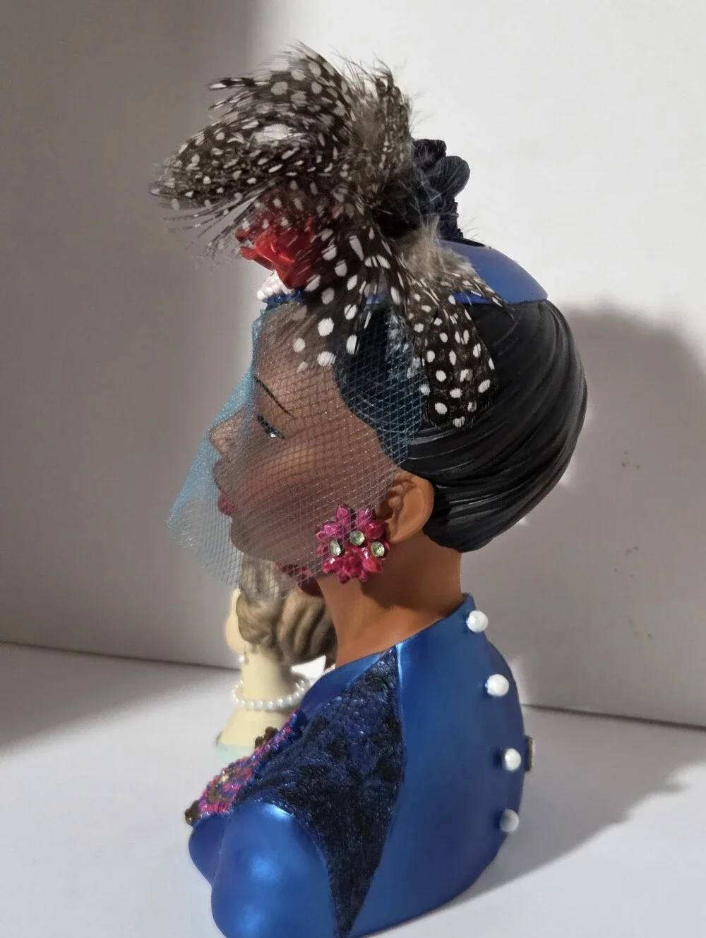 Cameo Girls Celeste 1944 “A Fine Arrangement” Lady Head Vase 416/1000 rare vtg